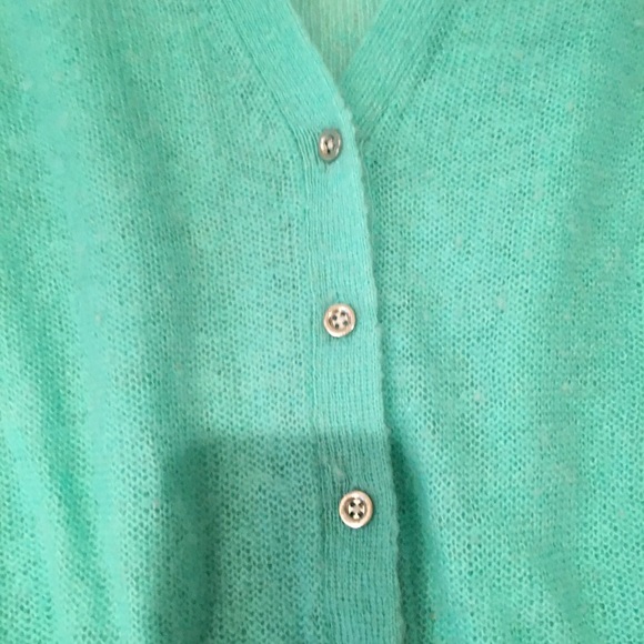 J. Crew Aqua mohair cardigan - Picture 2 of 6